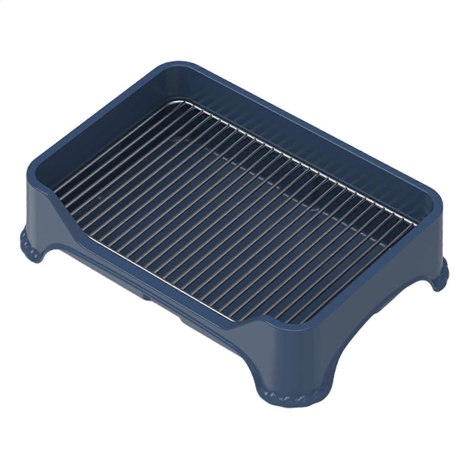 Portable Dog Potty Tray, AntiStep Pee Pad with Fence for Puppies