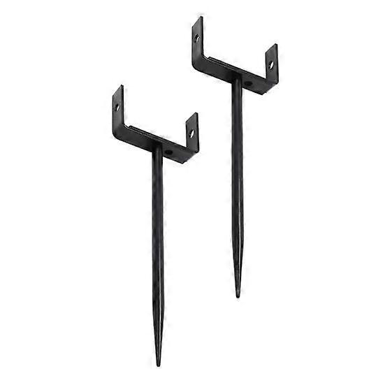 2Pcs Rainwater Downspout Brackets Stable Support Durable Construction Rustproof Weather-Resistant Easy Installation Downpipe Stand