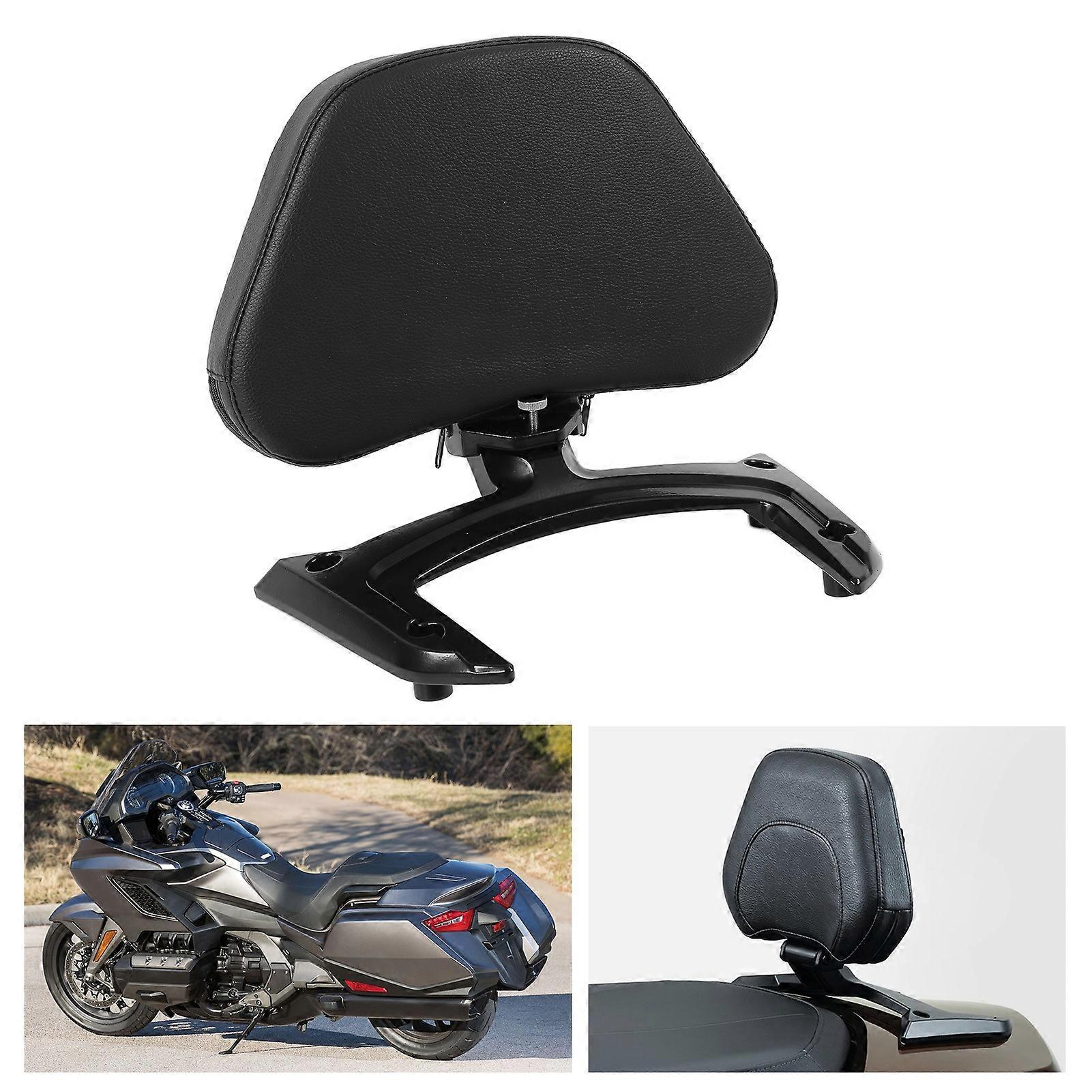 Black Leather Passenger Backrest with Steel Bracket 2018-2021