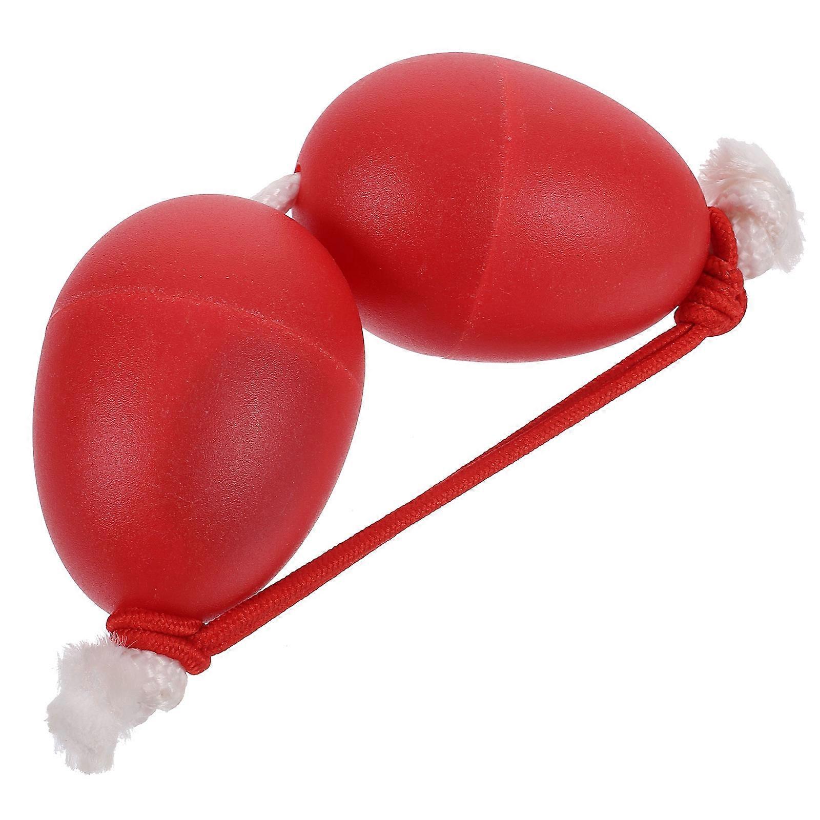 Musical Instruments Egg Shaker Percussion for Performance Red 12.5x5.5x4cm 1Pack
