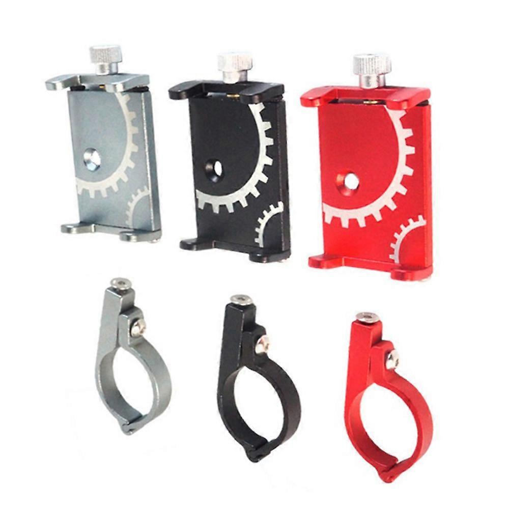 Alloy Bike Phone Stand, Non-Obscuring Full Screen View, Suitable for Various Handle Sizes