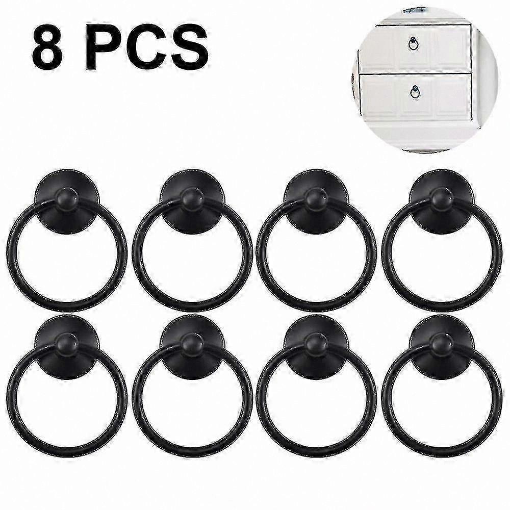 8-Pack Round Vintage Drawer Pulls Antique Cabinet Knobs Handles