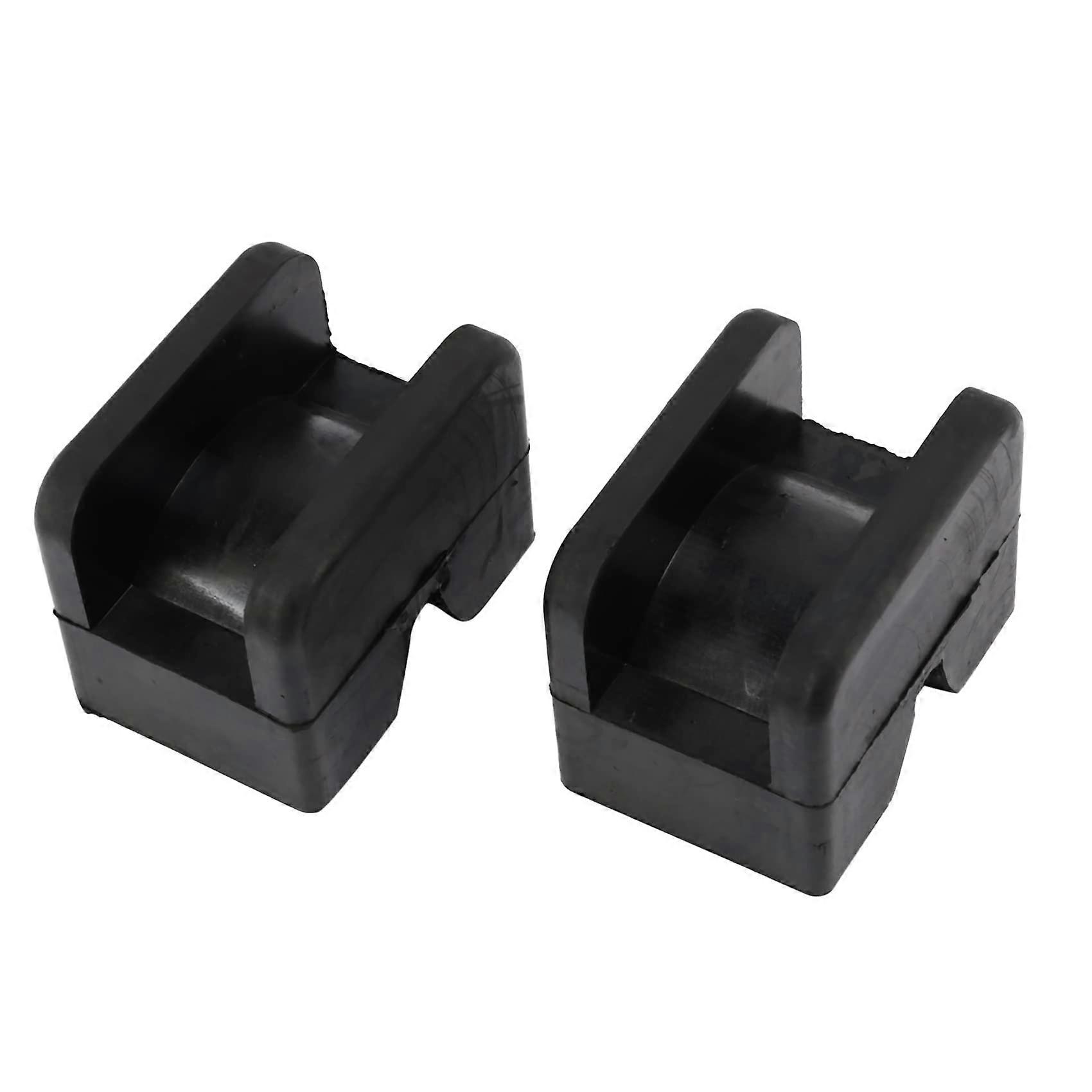 2 Pieces Rubber Jack Pad Jack Stand Adapter Universal Rubber Slot Frame Rail Crimp Welding Protection Car Lifting Stages