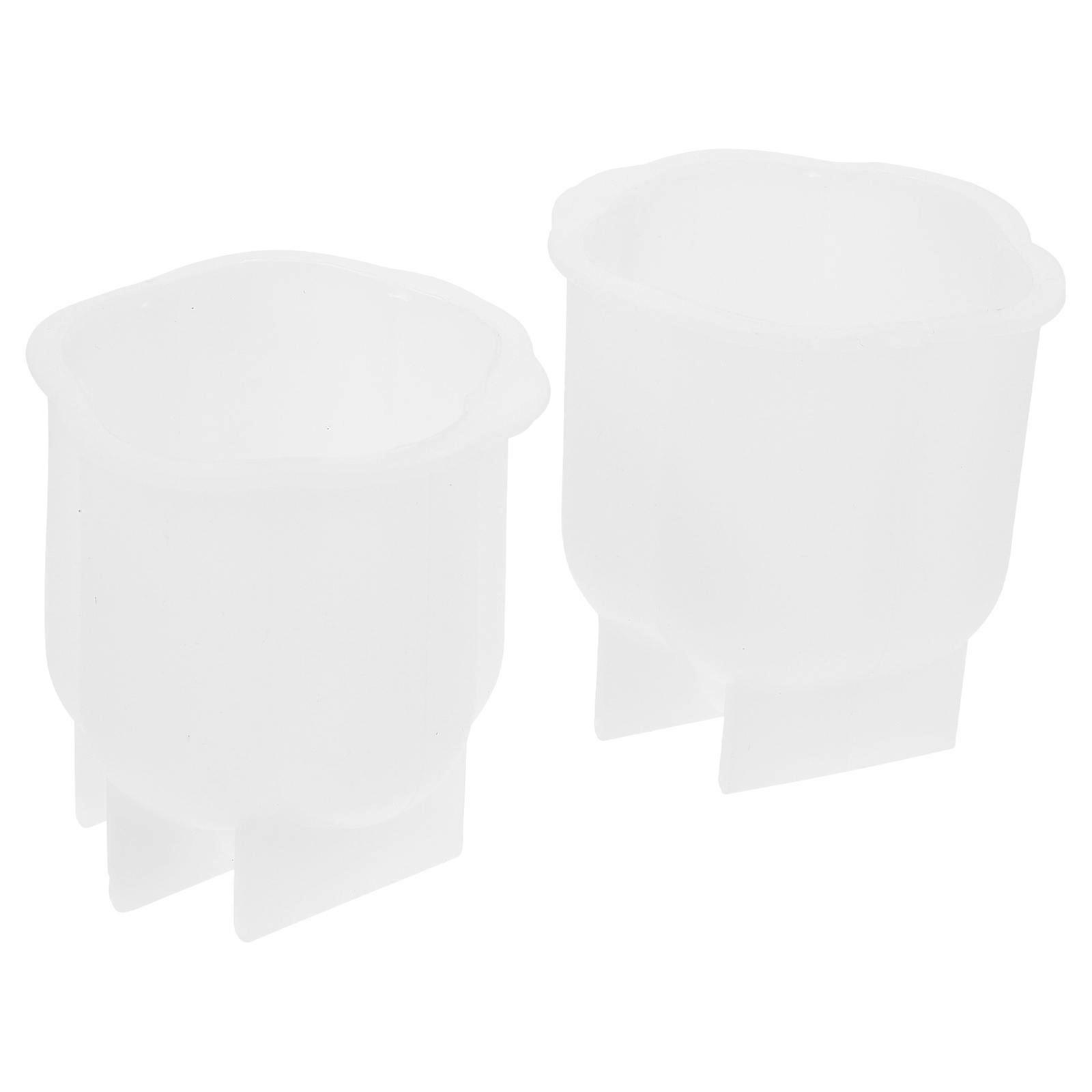 2Pcs DIY Silicone Molds for Handmade Soaps Scented Candles and Crafts Simple Design Non-stick Easy