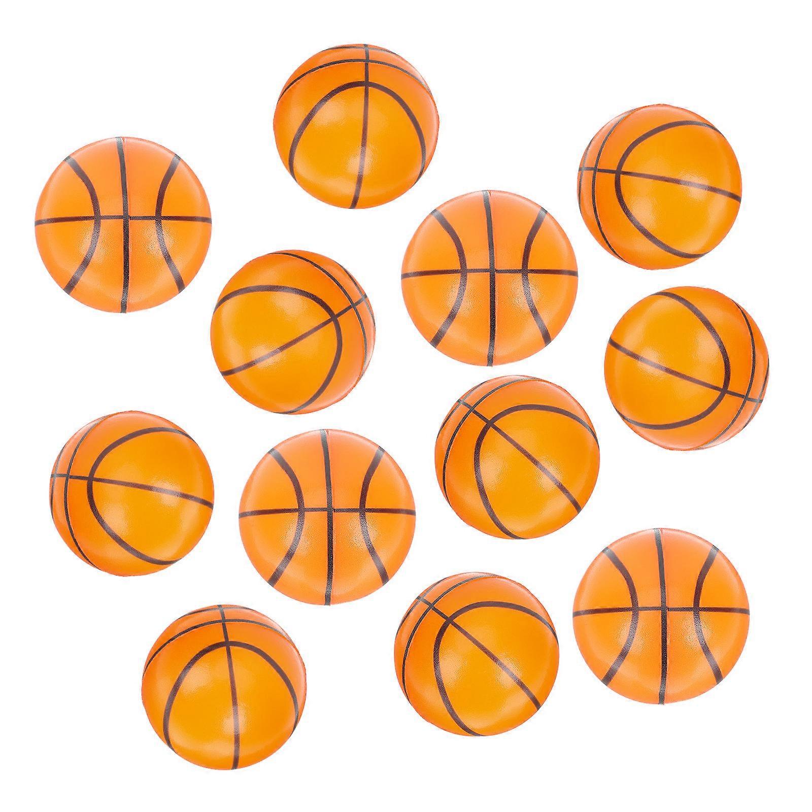 Miniature Basketball Balls 12Pcs Soft Squeeze Toys Perfect For Students Office Workers And Children To Relieve Stress