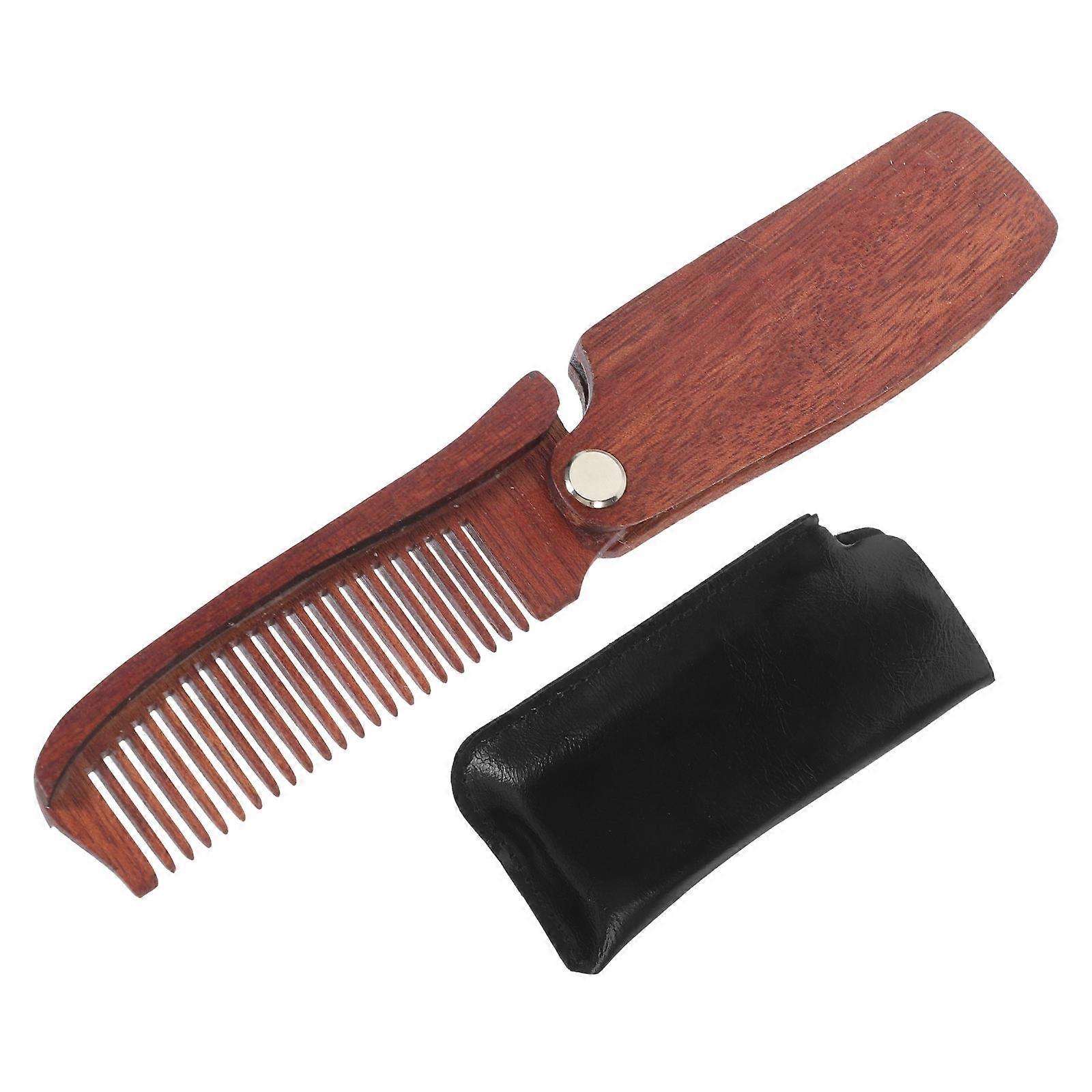 Natural Wood Hair Comb Styling Tool For Daily Use Brown Color 1Set