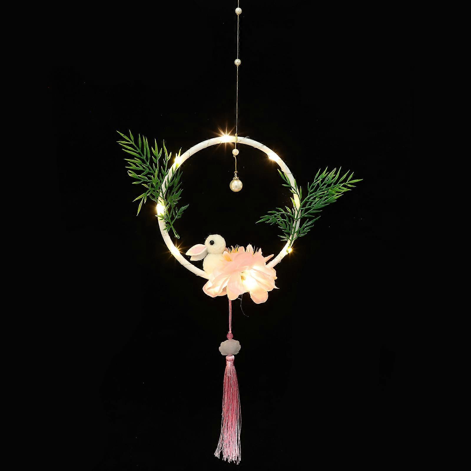 Rabbit Toy Handheld Lantern Ideal For Home Decoration Artistic Style 1 Set
