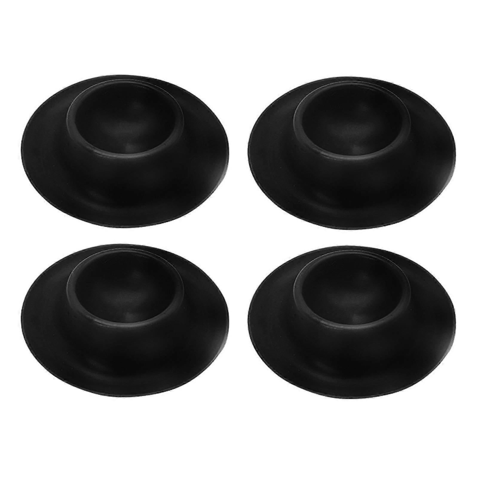 Egg Dispenser Durable Reusable Anti-Fall Plastic Egg Tray for Kitchen Restaurant Decorative Black 4pcs 9cm