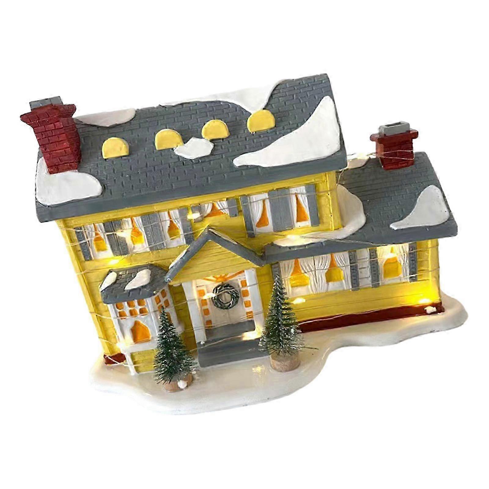 Christmas Glowing Ornament Winter Scene Decoration