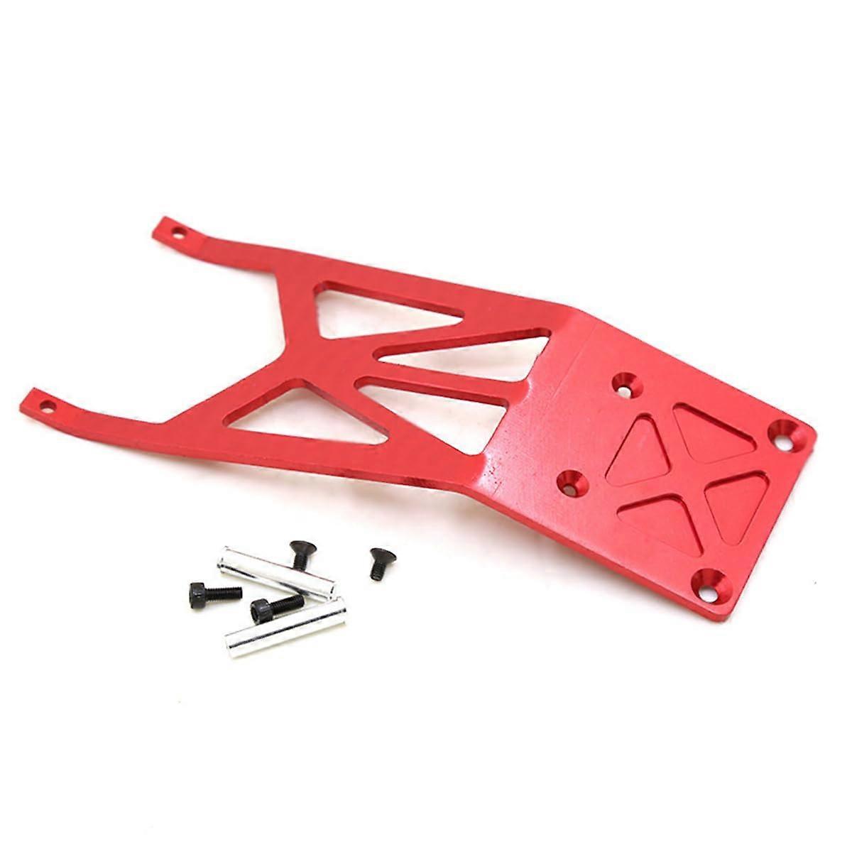 Aluminum Alloy Front Protection Plate for Traxxas Slash 2WD RC Car, Red Replacement Parts, Durable Design