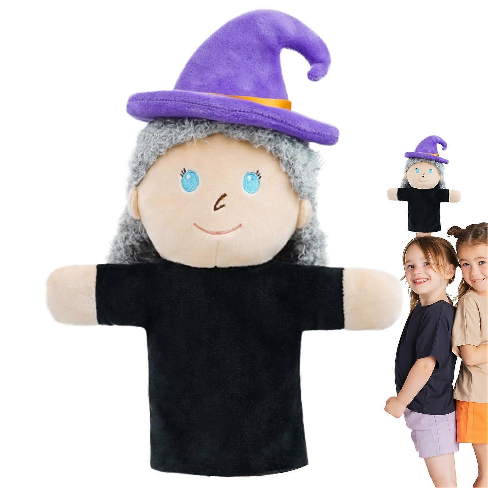 Plush Hand Puppet  Fairy Tale Hand Puppet for Storytelling  For Cultural Education at Home, Kindergarten, and Classroom Teaching, Witch