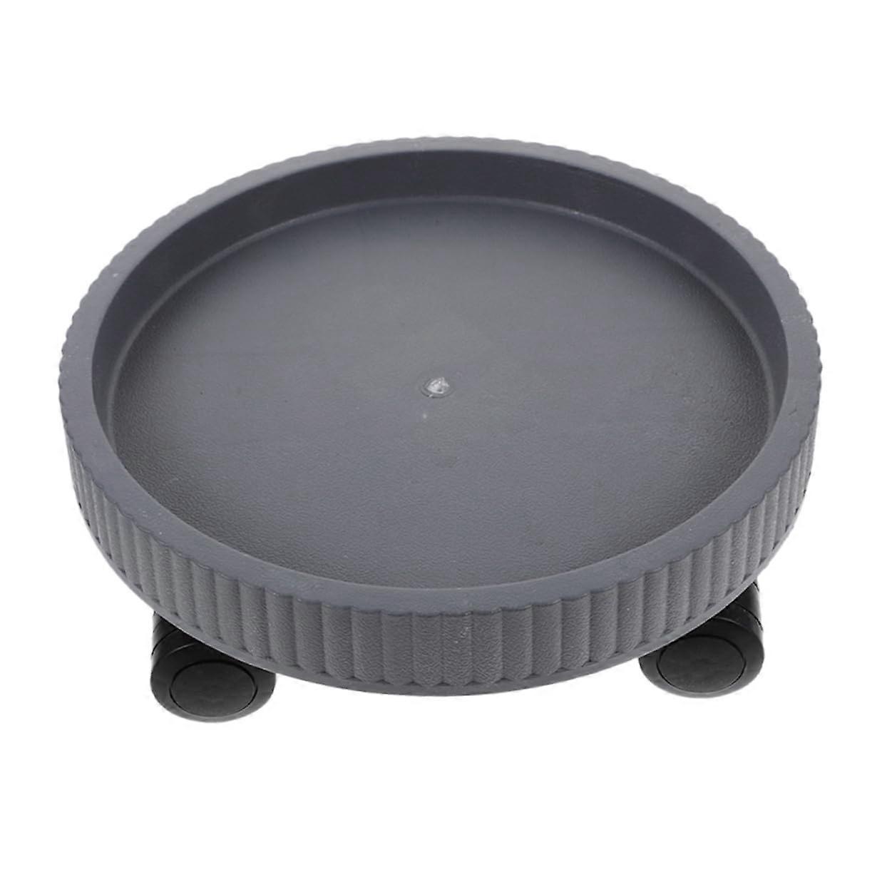Rolling flower pot holder with wheels, movable plant tray for easy transport