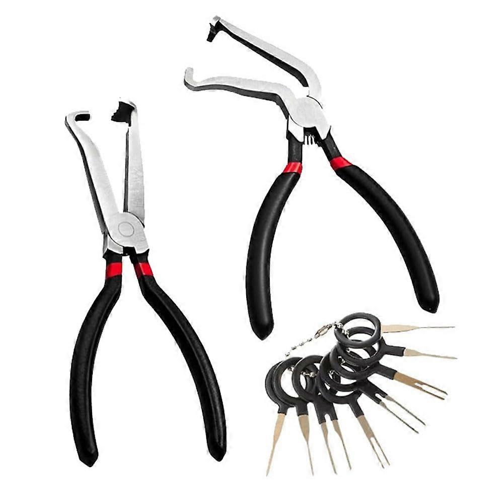 3PCS Spark Plug Removal Tool Set with Electric Connector Separation Pliers for Fuel Line Separator Compatibility