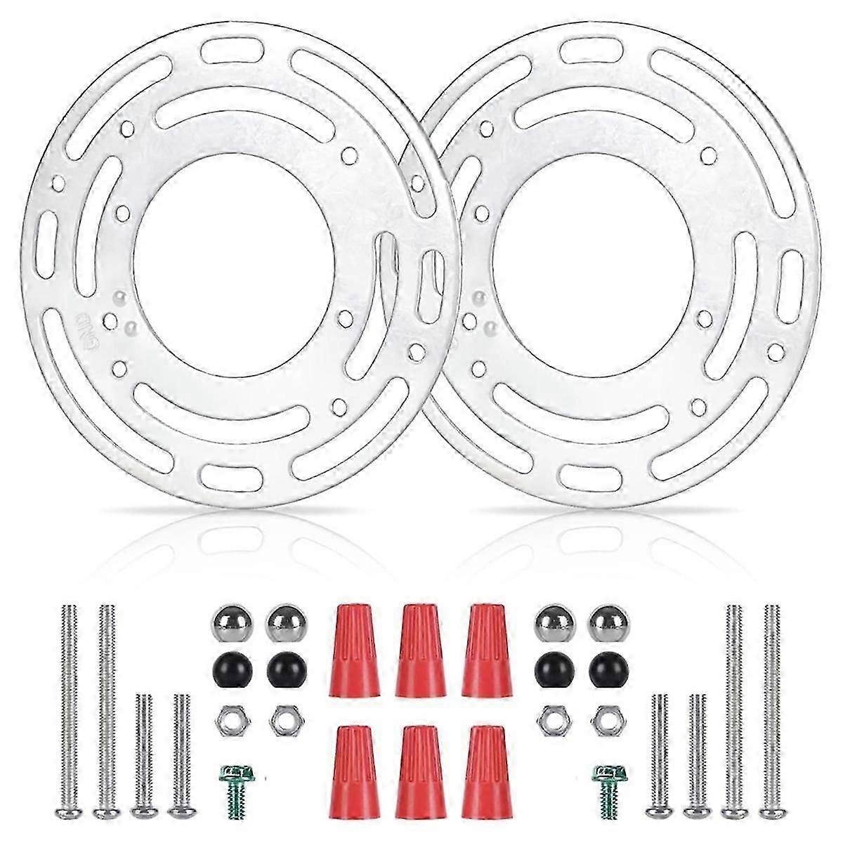 2 Pack Light Fixture Mounting Brackets, Ceiling Light Mounting Plate, Wall Light Mount Blocks with