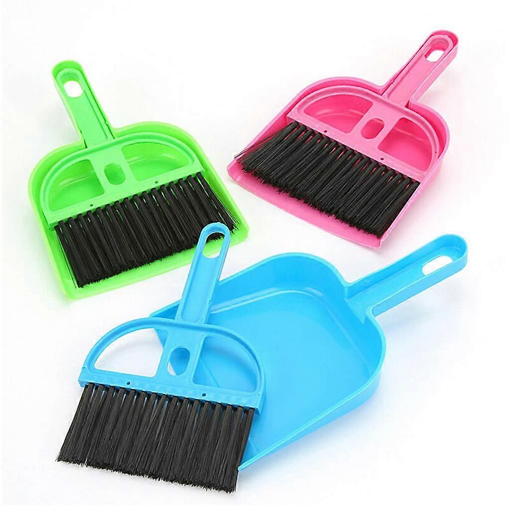 Desktop Cleaning Brush Dustpan Hand Broom Soft Sweeping Broom For Cleaning Keyboard Floor Desktop Sofa Cleaner