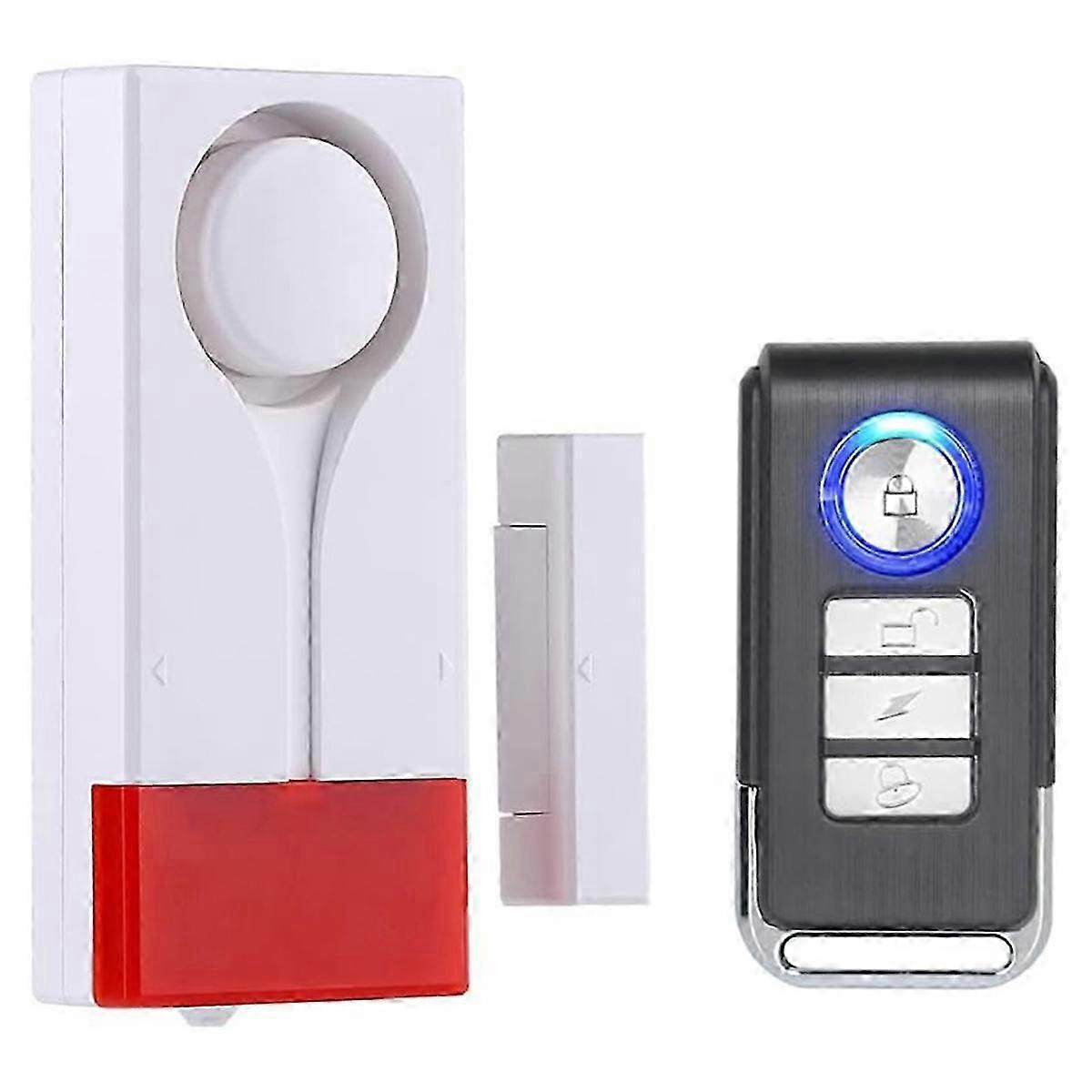 Wireless Door Window Open Alert System with Remote Magnetic Sensor Chime for Home Security DIY Projects
