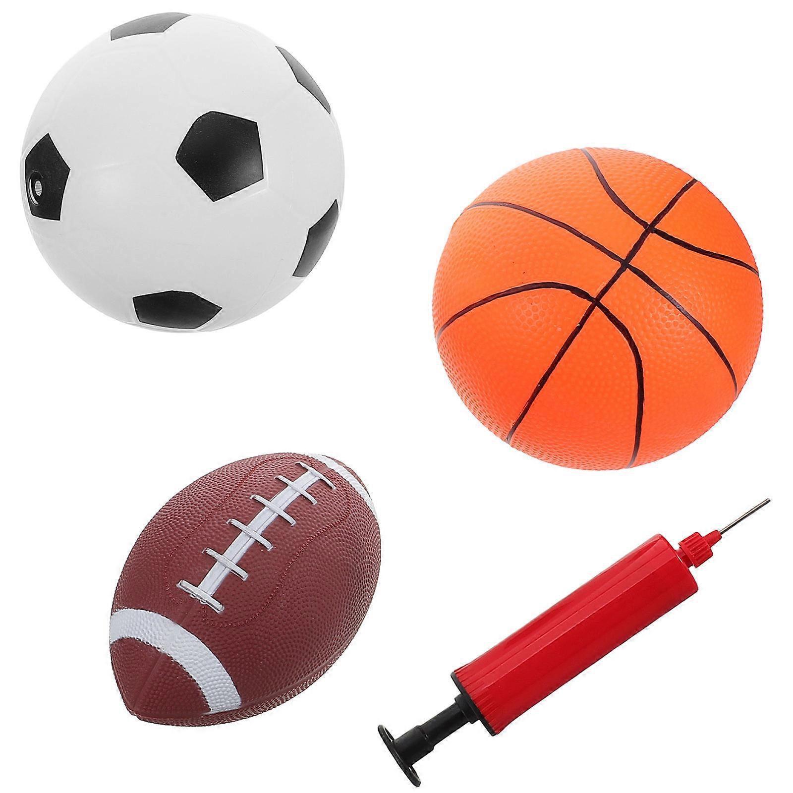 Inflatable Mini Basketball Set with Pump Fun Sports Ball for Soft Playgrounds and Parent Child Interactive Games