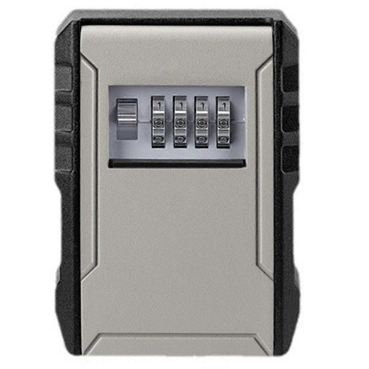 Large Space Design Password Key Box Gray Car Key Safe Box for Home Apartment Lockbox Installation