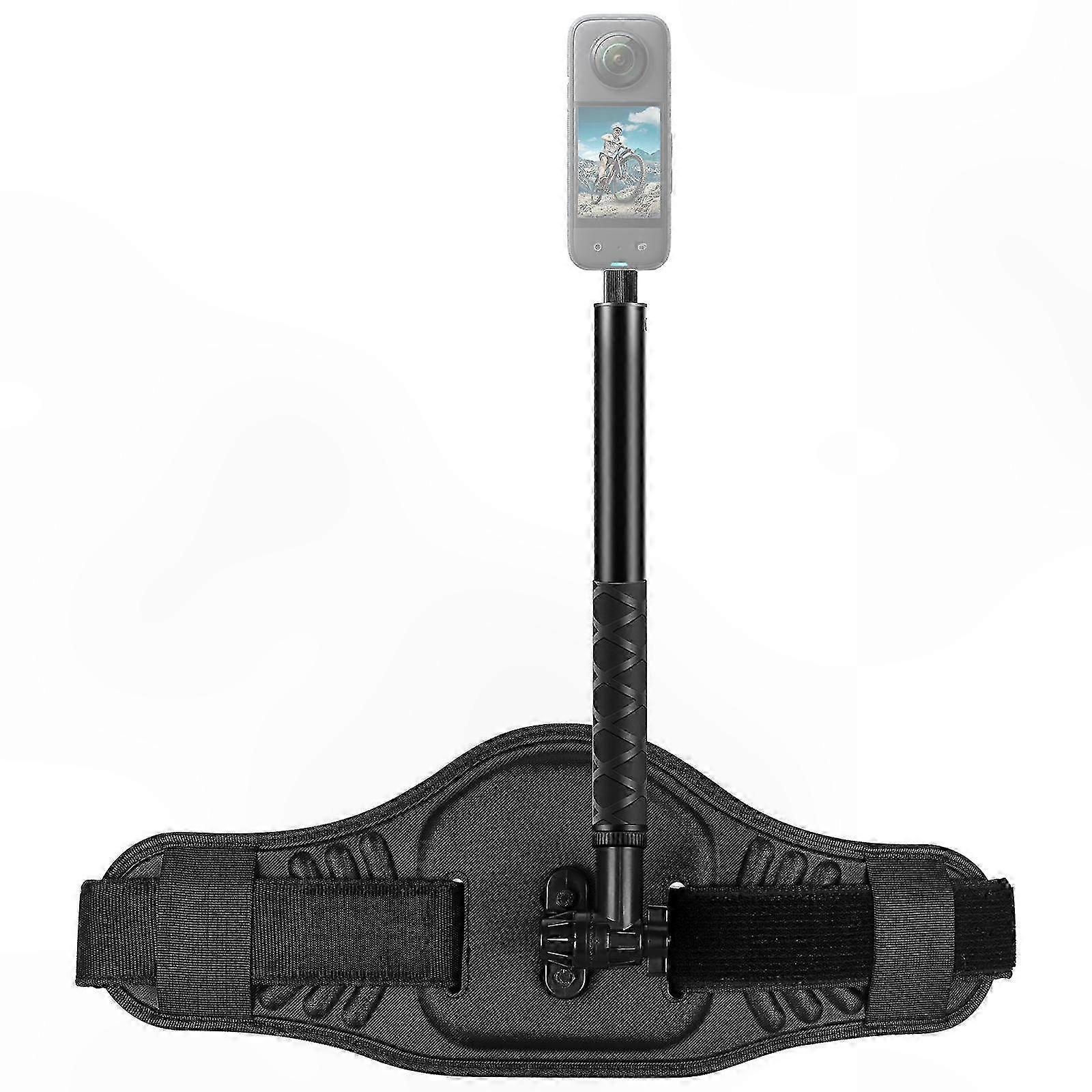Action Camera Waist Belt Mount with Selfie Stick Monopod for GoPro Insta360 DJI and Other Brands