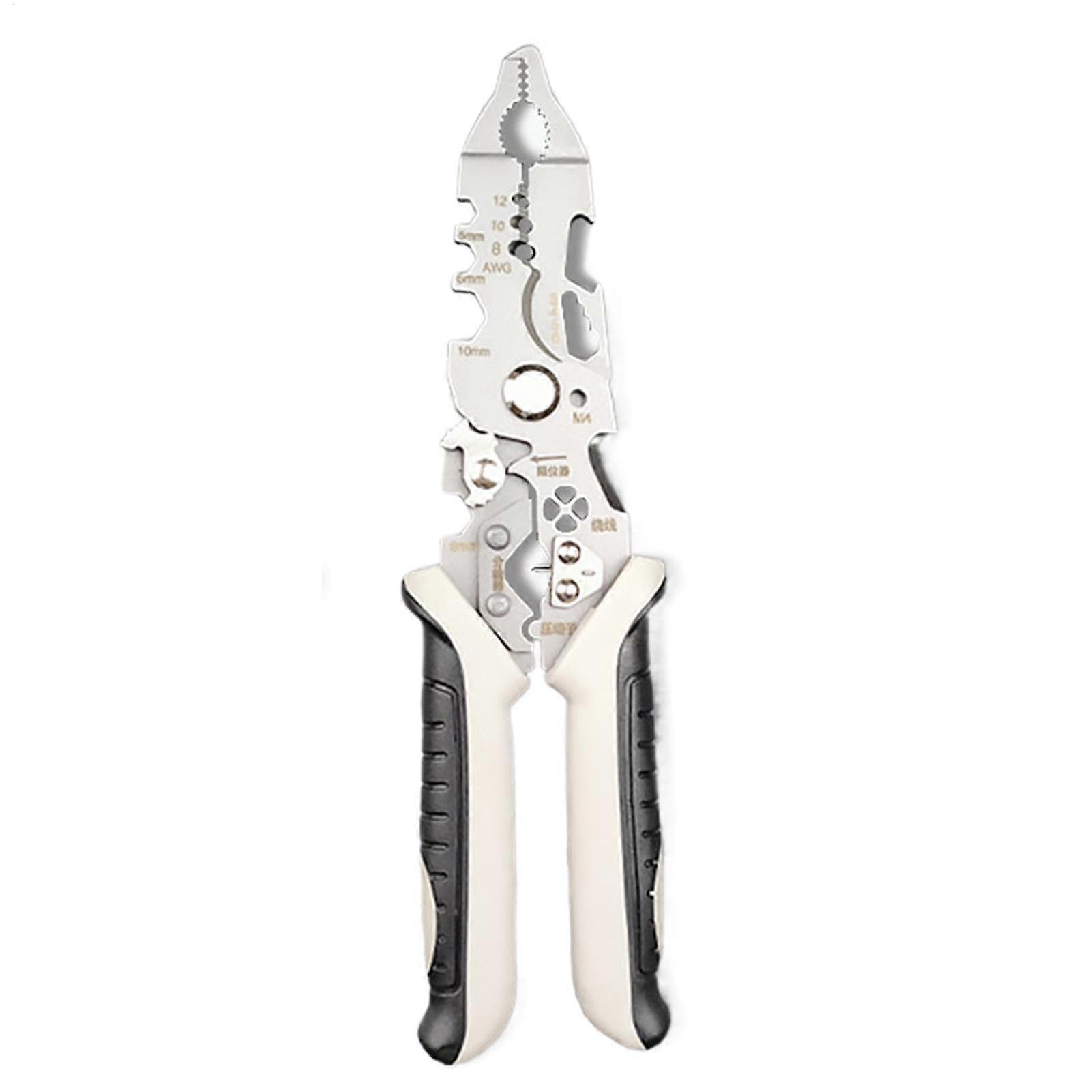 Folding Wire Stripper Pliers With Comfort Grip Wire Stripping Tool For Electrical Wiring, Cable Cutting, Easy Handling