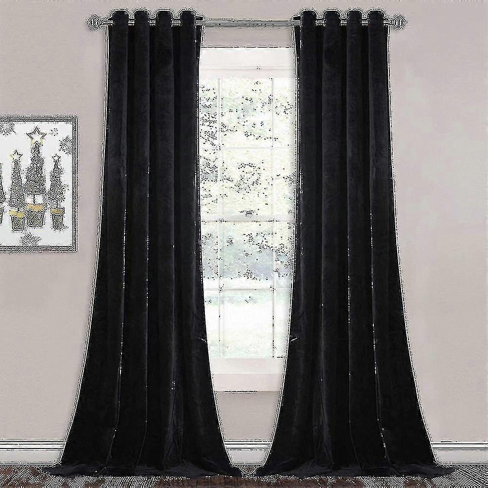 Thermal Insulated Blackout Curtains with Thick Solid Fabric for Energy Efficiency