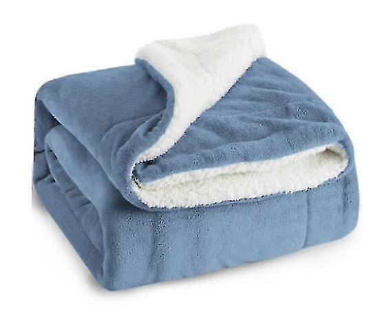 Couverture en velours à double face lamb woolen