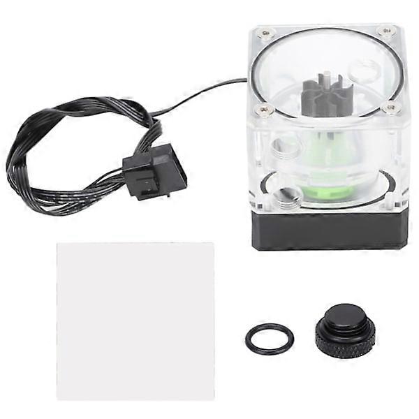 Water Pump PUB‑M4YT Integrated 7cm Robust Computer Water Cooler with Flow Indicator for Computer CPU