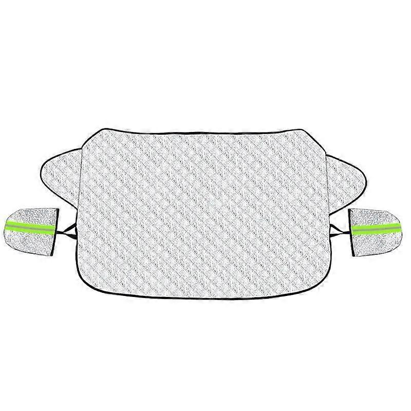 Car Screen Cover Universal Front Windscreen Cover Windshield Sunshade with Earmuffs for Winter Snow Frost Ice Protection
