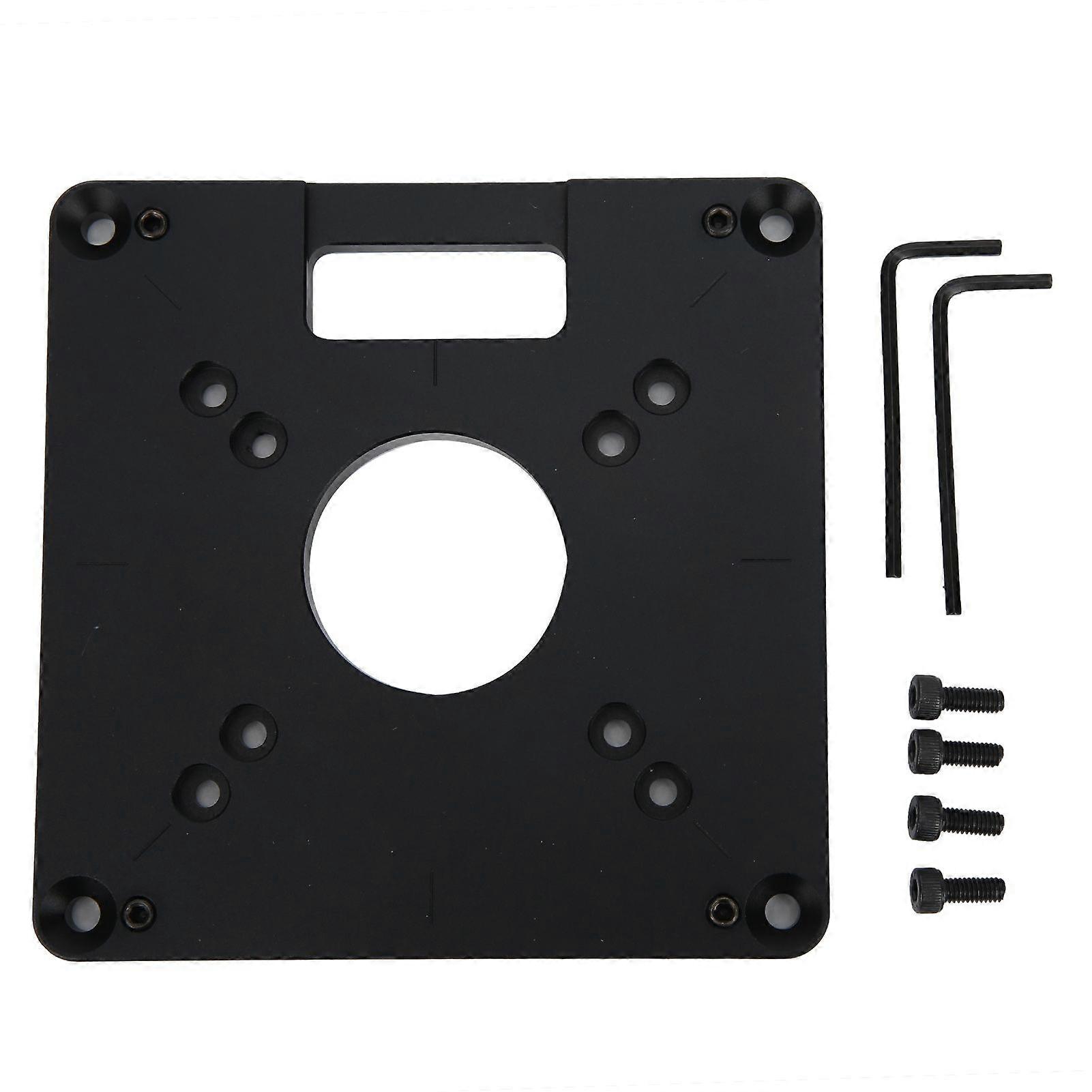 Router Table Insert Plate Aluminium Alloy CNC Trimmer Woodworking Engraving Accessory