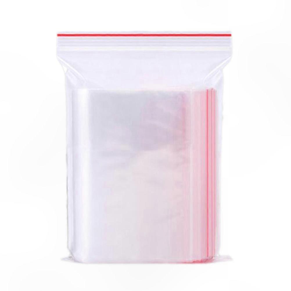 100 Clear Storage Bags Various Sizes, Resealable Dispenser Pack