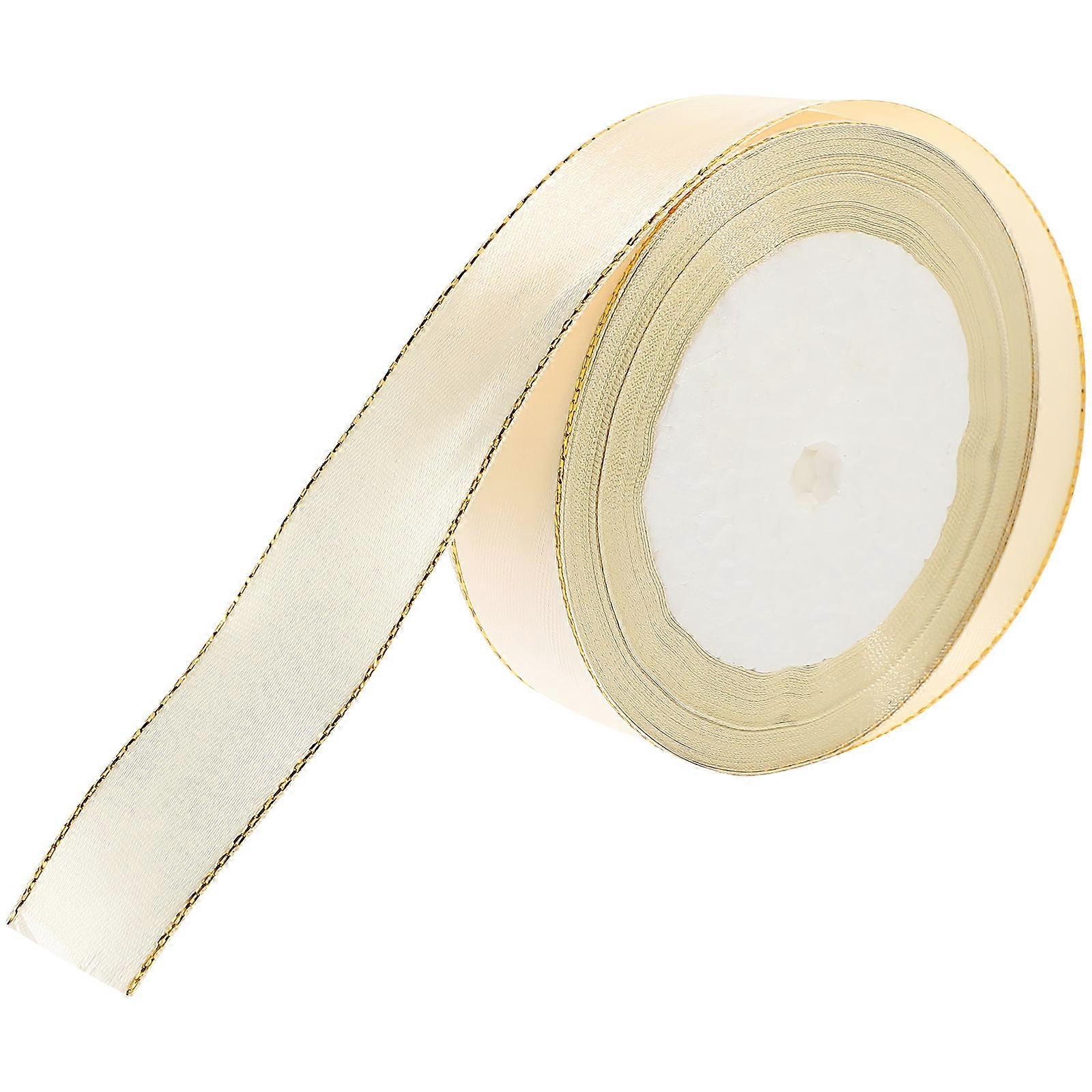 DIY Craft Ribbon 1 Roll In Beige Color For Craft Projects And Special Events 2200X2.5Cm Elegant Design