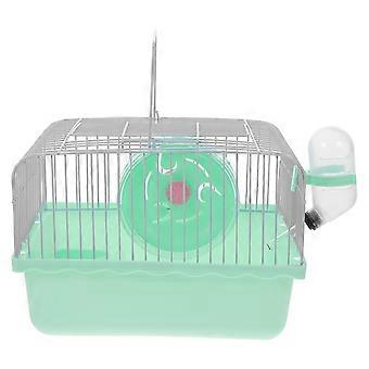 Transportabel hamster rejsebærer til små dyr Grøn mave Materiale til ventilation 1 sæt