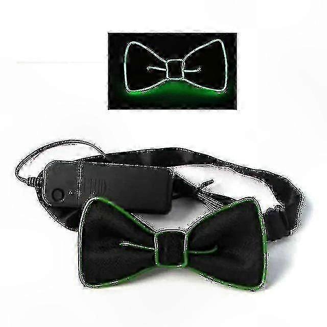 LED Light-Up Bow Tie and Susp s Set for Festive Events and Music Parties