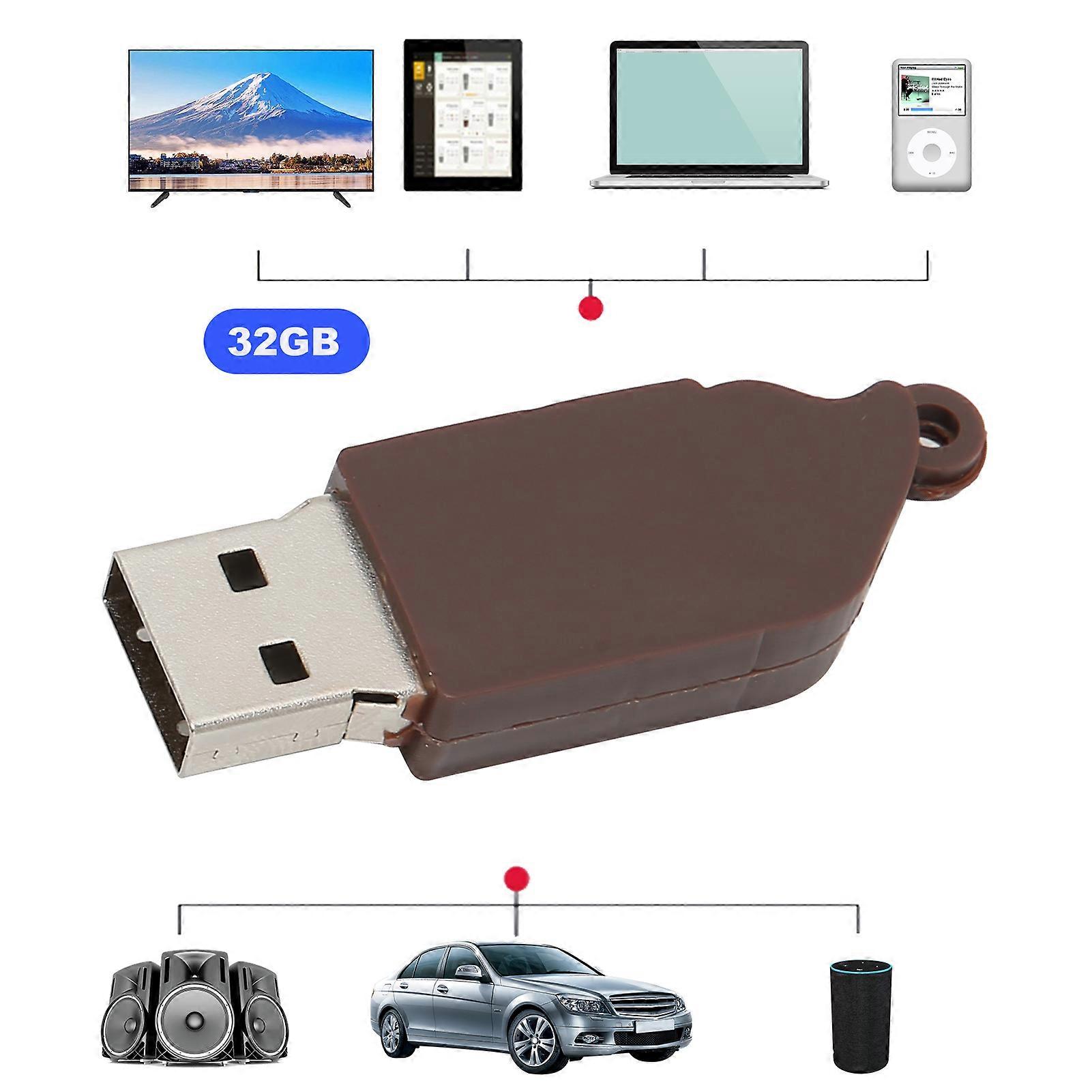 32GB USB 2.0 3D Practical Data Storage Flash Drive for PC