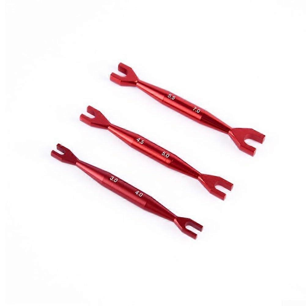 Open End Spanners Triple Pack For RC Cars Fit With Axial SCX10 Models Red