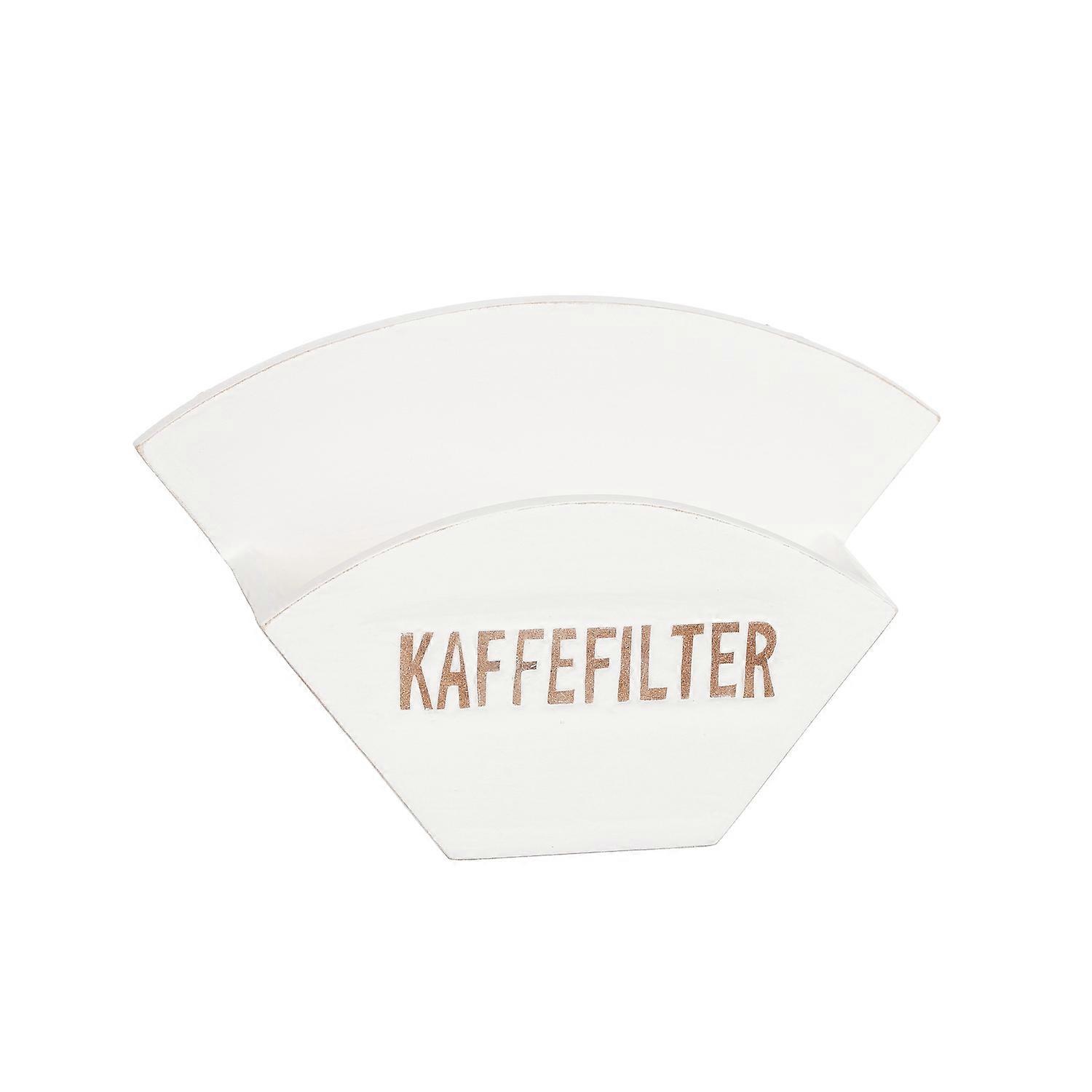 Kaffefilterholder hvidt træ
