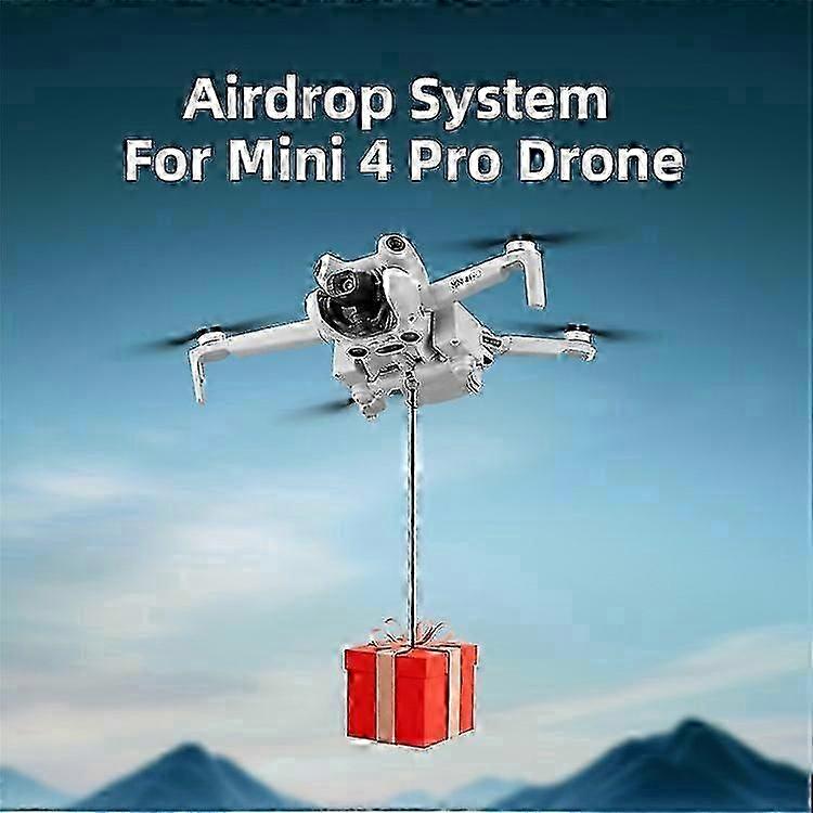 Bait Airdrop System for DJI Mini 4 Pro with Photosensitive Thrower Fishing