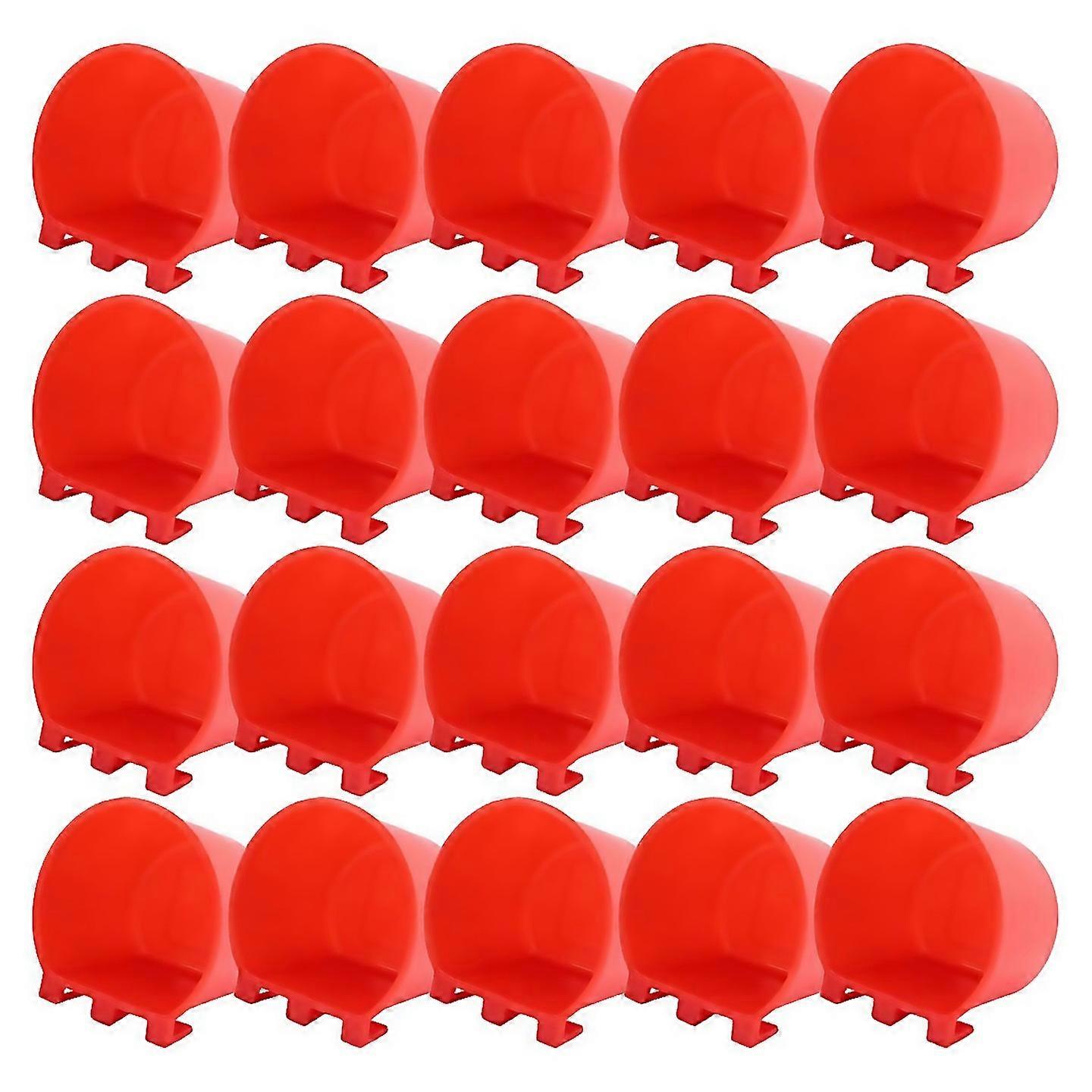 For 20pcs Chickens Feeders For Cage Plastic