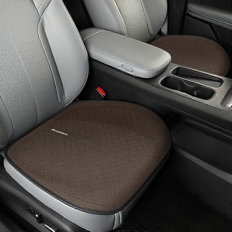 Car Seat Cushion For Citroen C1 C2 C3 C4 C5 C6 C8 Elysee Picasso Memory Foam, AntiSlip Leather Pad, Driver, 2 Pieces