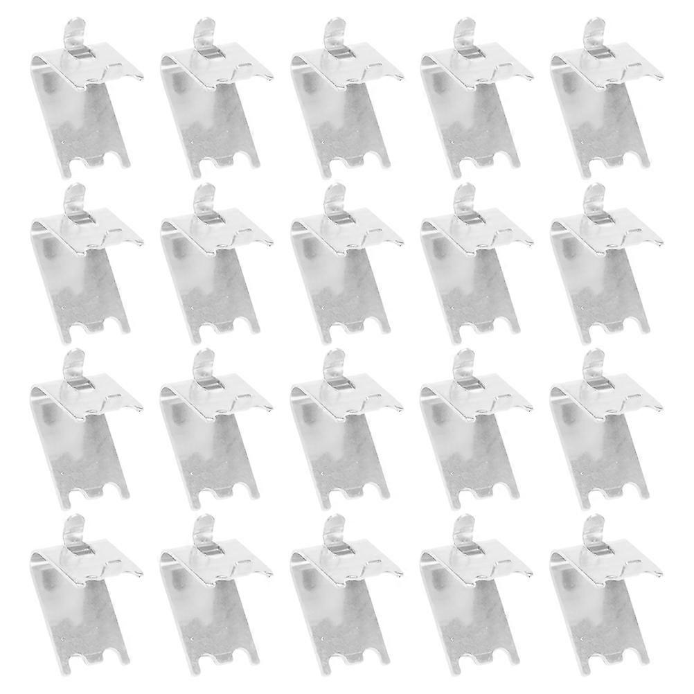20Pcs Stainless Steel Shelf Clips for Freezer Rack Holding