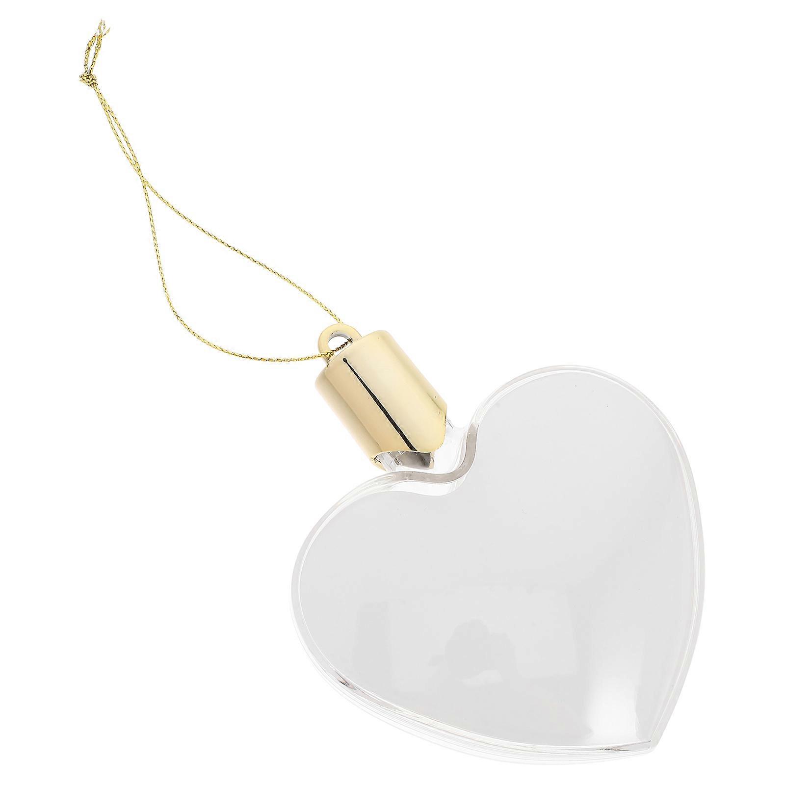 Heart Ornament for Creative Projects Made of Plastic 5Pcs Set