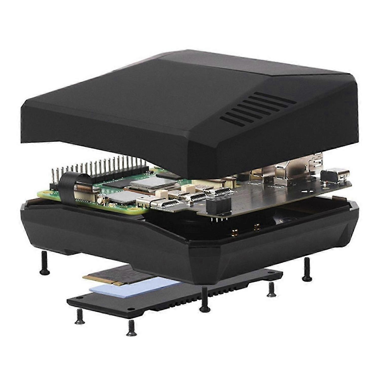 PI5-CASE--ONE Case Eingebauter aktiver Kühler für Raspberry Pi5