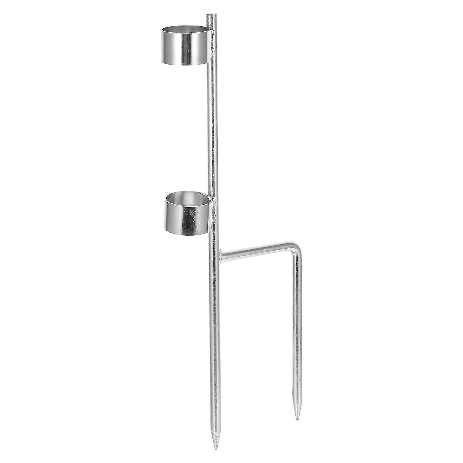 Umbrella Stands for Beach Garden Strong Support Cylindrical Shape Stainless Steel 15.72X3.93X1.57 Inch 1Pack