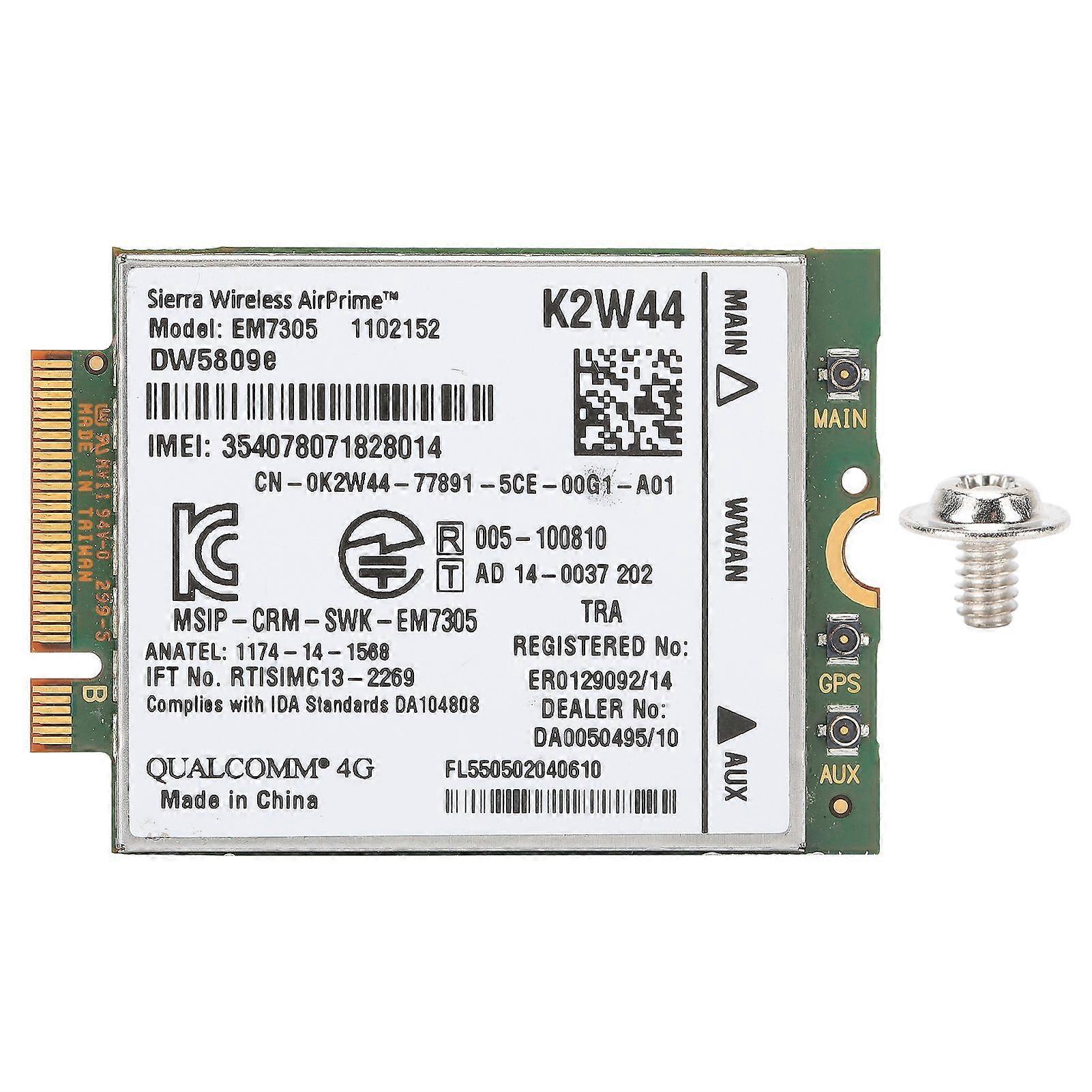 EM7305 4G Module Wireless Network M2 NGFF LTE WWAN Card 52Pin Fit for Dell DW5809e Sierra