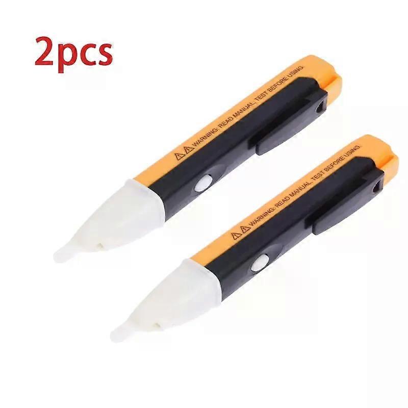 2 PCS Electrician Multifunctional Voltage Test Pen Accuracy Check Power Failure Zero Fire Line Non-Contact Detection Sensor LED