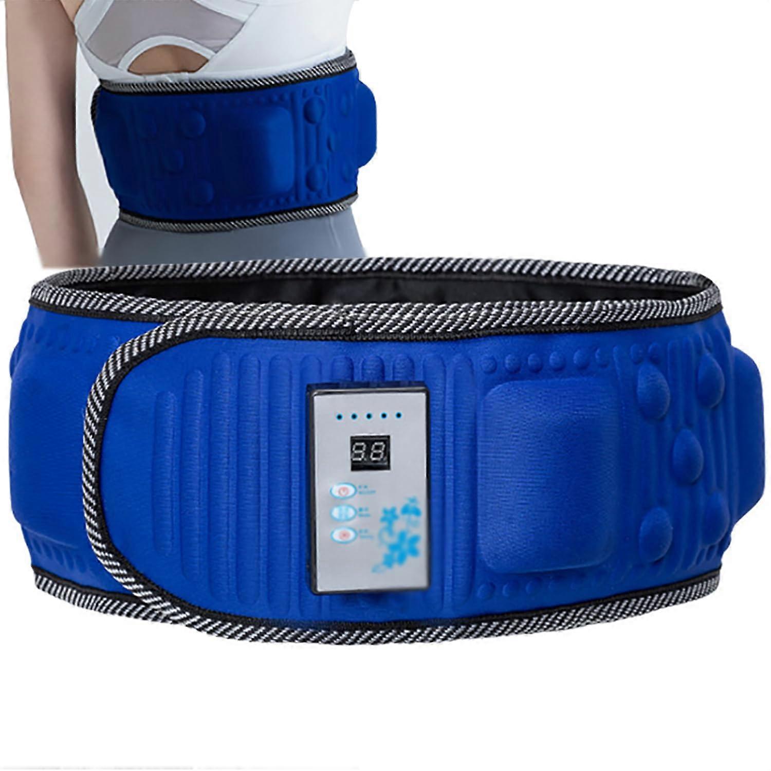 Electric Massage Slimming Belt Portable Wireless Abdominal Massager 20 Massaging Magnets, 48 Gear Modes, 20Minute Timer