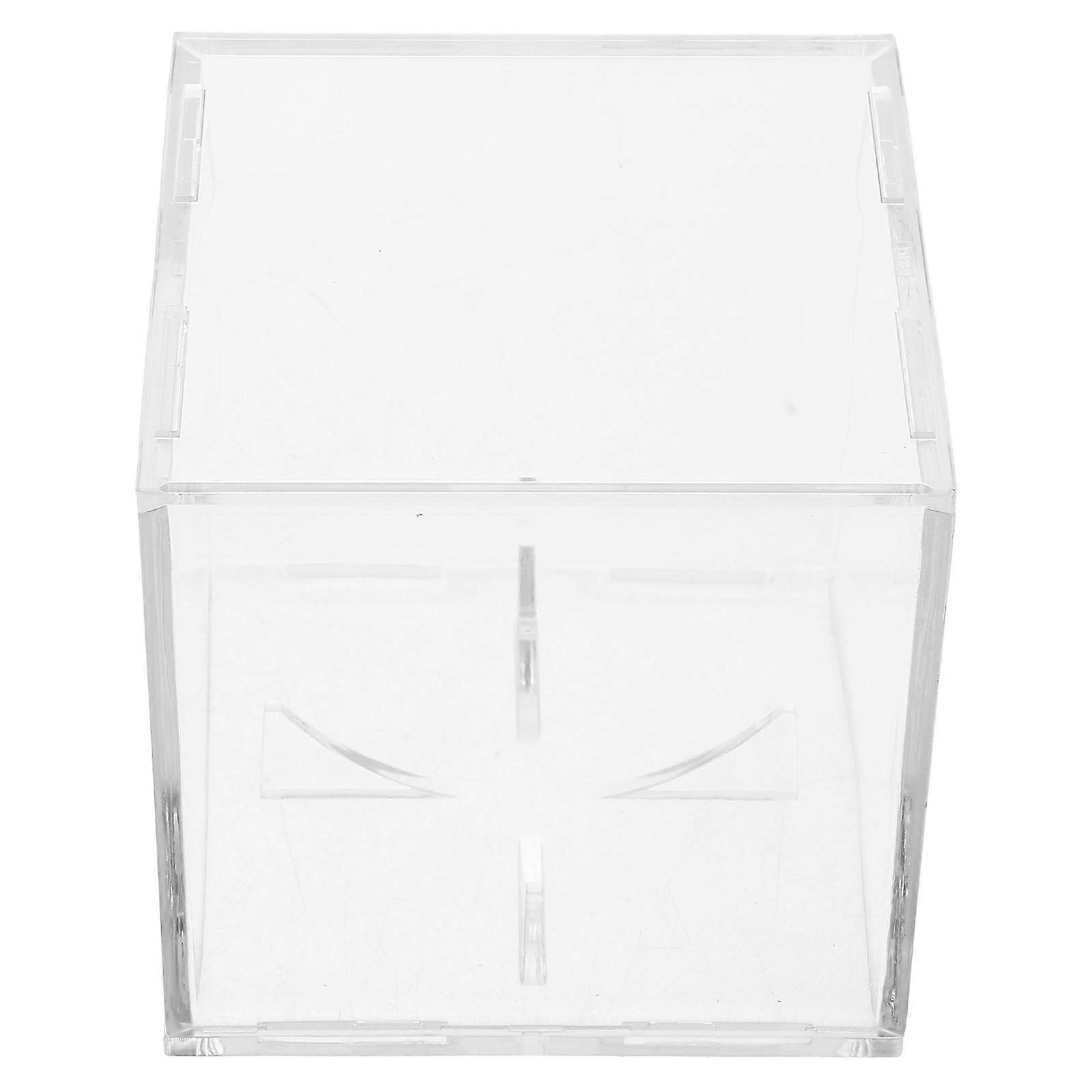Clear Baseball Display Holder for Decoration 2Pcs Acrylic Box