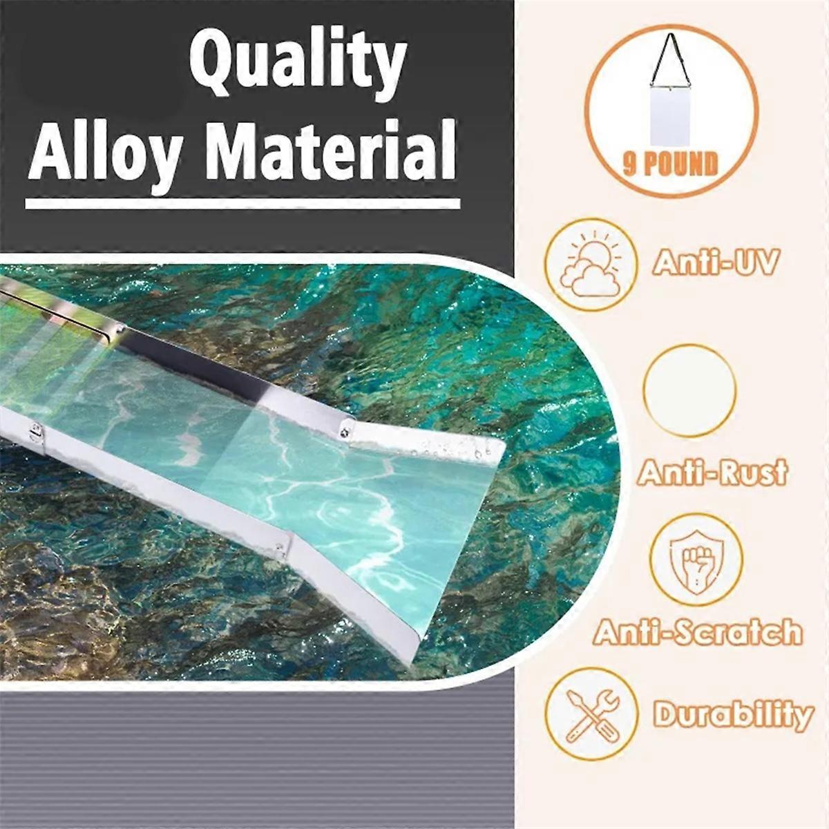 1 Set Gold Panning & Prospecting Kit with 50inch Folding Sluice Box Portable Aluminum Alloy Mining E