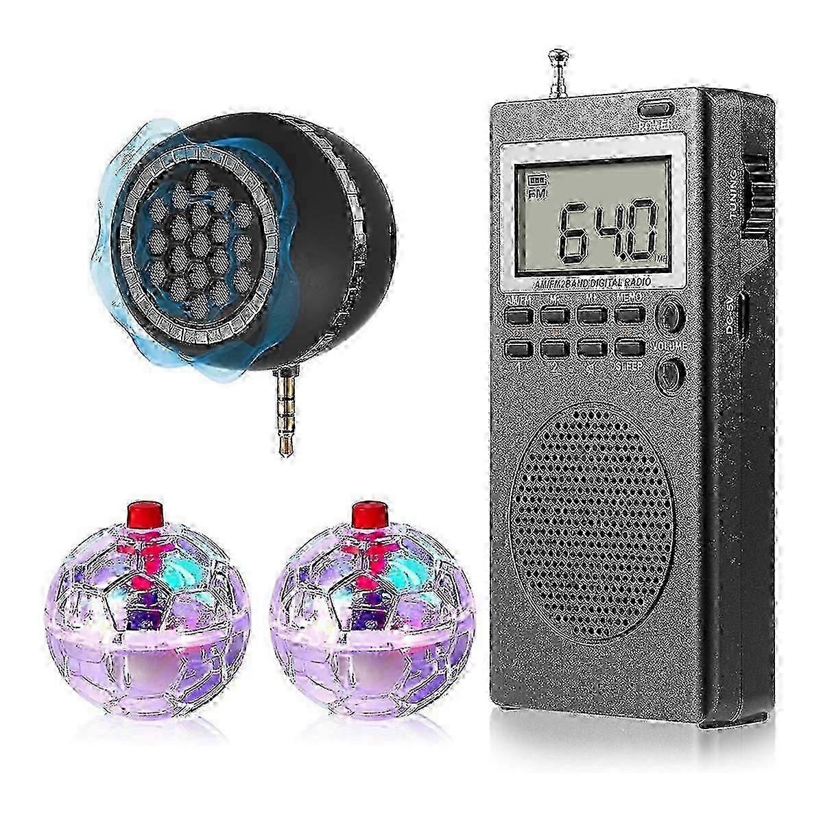 4 قطع مجموعة معدات صندوق الروح ، مع 2 LED Cat Ball 1 Spirit Box Speaker مجموعة معدات الخوارق ل