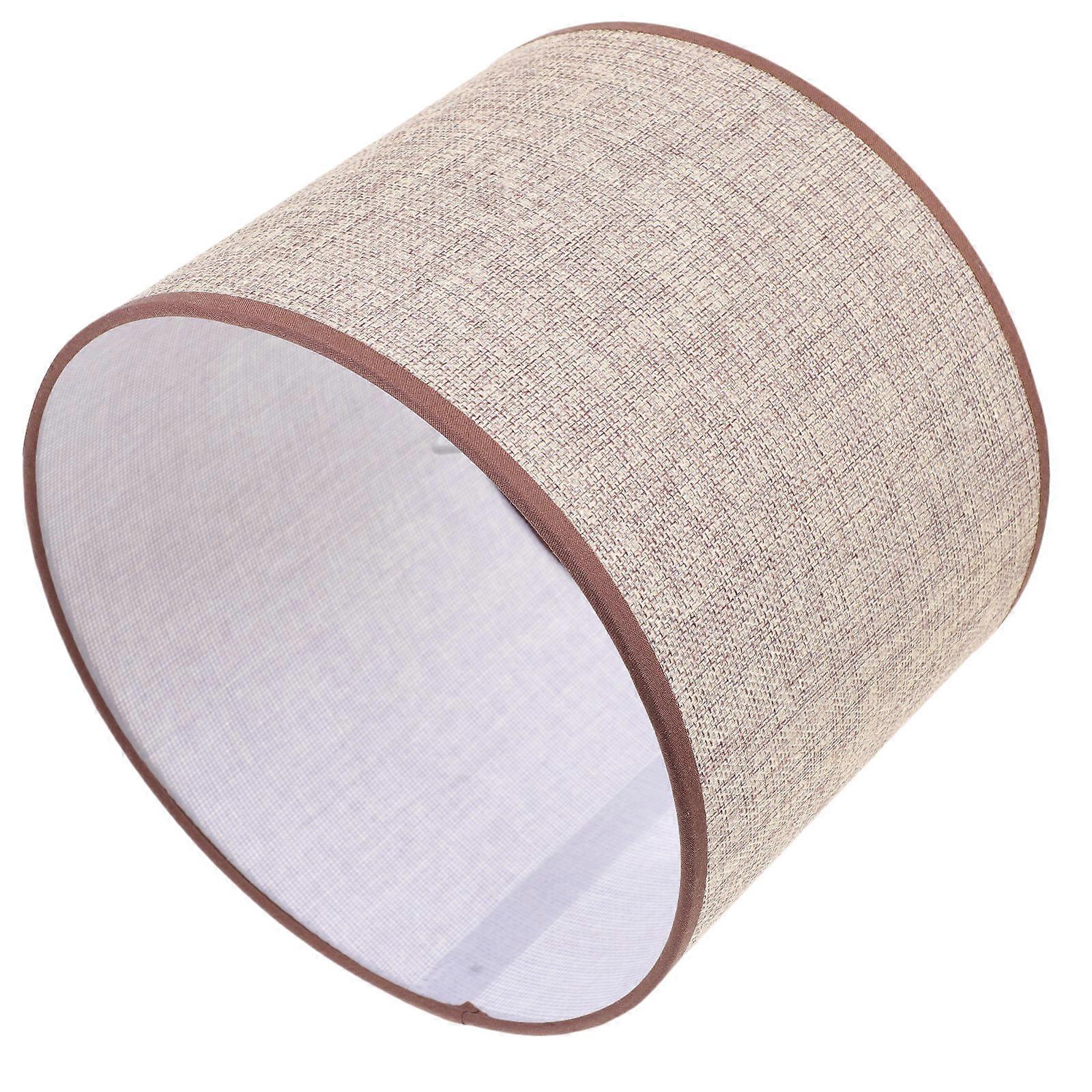 Cloth Art Lampshade 1Pcs Coffee Light Accessory with Eye-Protective Soft Light for Home Use